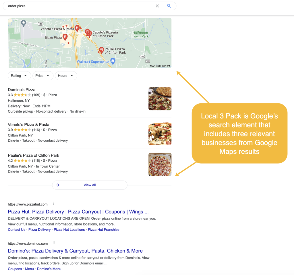 listagens locais do Google My Business para empresas próximas